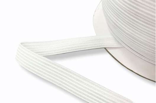 Резинка эластичная вязаная, белая, 10 мм