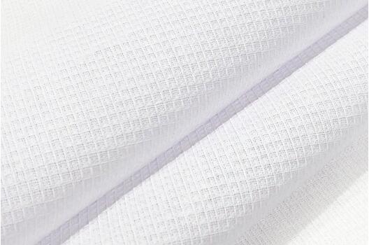 Вафельное полотно мелкая клетка, иссиня-белое, 150 см