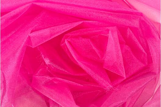 Органза металлик, маджента