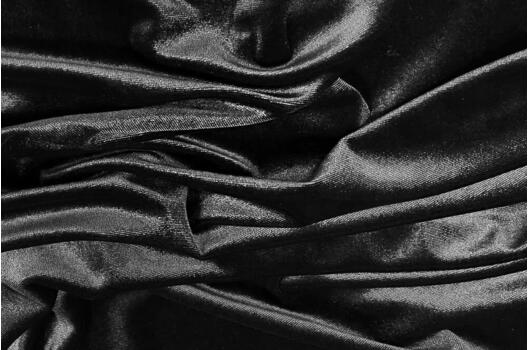 Бархат стрейч, черный